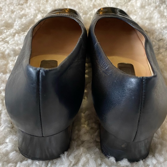 Peter Kaiser womens black dress shoes size 7.5 with low block heels - Picture 3 of 8